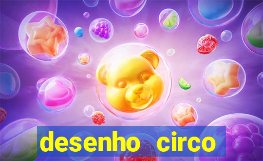 desenho circo digital para colorir